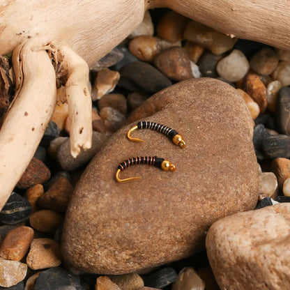 Bimoo Beadhead Chironomid Midge Flies (8 Pack)