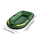 Inflatable Boat Kayak – Heavy Duty Outdoor Raft with Grab Handles & Oar Locks for Summer Water Sports
