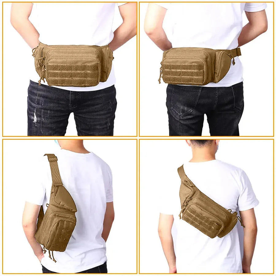 Outdoor Mountaineering Leisure Waist Bag Running Sports Multi functional Bag Cycling Bag Multi functional Tool Shoulder Training