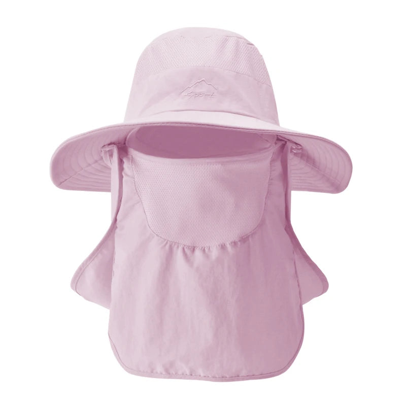 Breathable Fishing Sun Hat with Face Cover