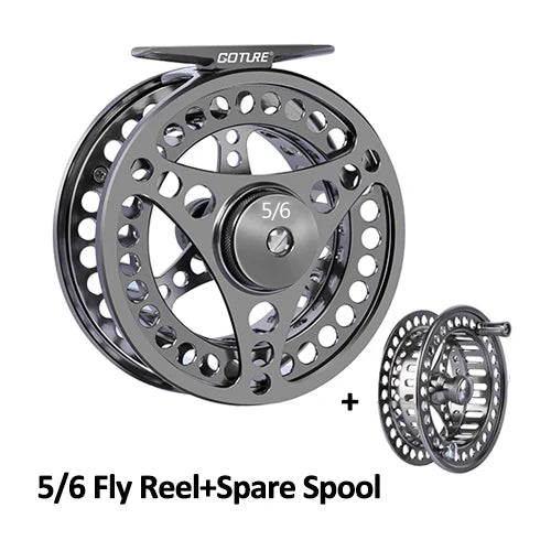 Goture CNC Large Arbor Fly Reel with Spare Spool