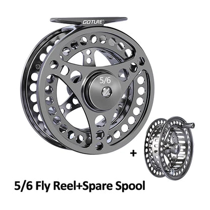 Goture CNC Large Arbor Fly Reel with Spare Spool