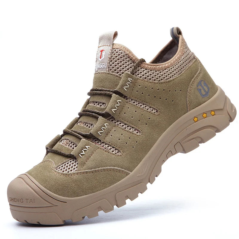 Men’s Safety Shoes – Impact & Puncture Resistant, Breathable Lightweight Non-Slip Work Sneakers