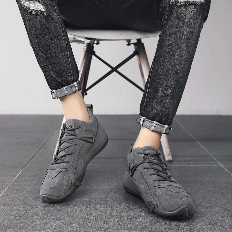 Men’s Hiking Sneakers – Wear-Resistant Anti-Slip Workwear Shoes for Autumn & Casual Outdoor Use