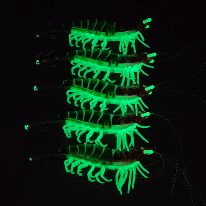 Ackibbik Glow Shrimp Lures (5 Pack)