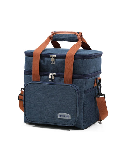 Fashion Crossbody Insulated Lunch Bag – Large Capacity Thermal Food Organizer for Business & Daily Use