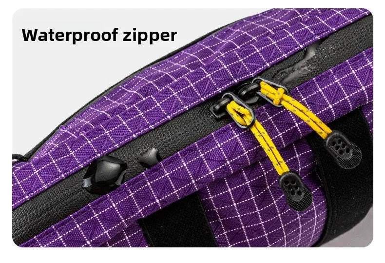 HIKEMAN Dyneema Fiber Waist Pack 1.1L Waterproof UrltraLight Multi Pocket for Cycling Running Hiking Camping Outdoor Sports