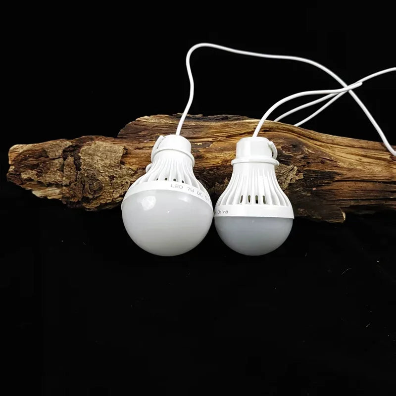DC5V Led Camping Light 5W/7W Usb Emergency Bulb 3-color Dimmable Hanging Tent Light Barbecue Fishing Repair Outdoor Equipment