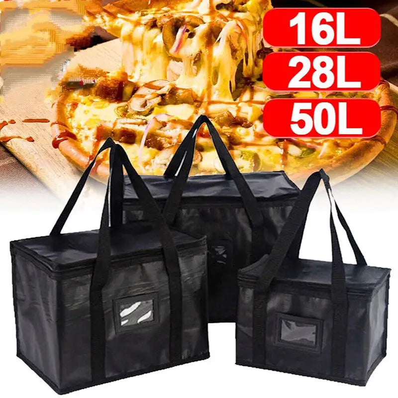 1pc Large Insulated Picnic Bags, Thermal Food Cooler Tote for Outdoor Camping Beach, Leakproof Portable Cooler Bag with Zipper