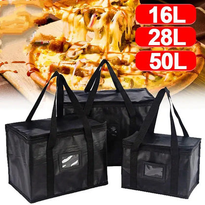 1pc Large Insulated Picnic Bags, Thermal Food Cooler Tote for Outdoor Camping Beach, Leakproof Portable Cooler Bag with Zipper