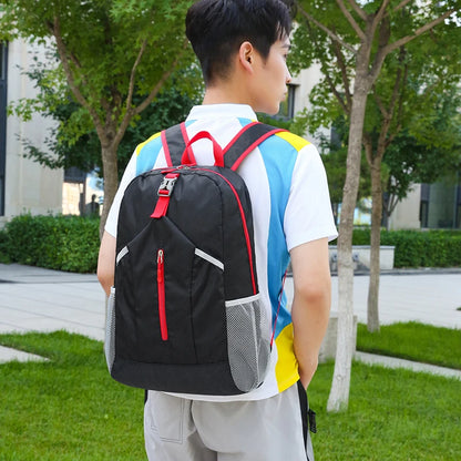 Outdoor Sports Shoulder Bag Ultra-light Large Capacity Folding Backpack Mountaineering Top Pack Suitable for Hiking, Cycling
