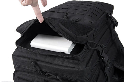 45L Tactical Backpack Molle System Men's Outdoor Hiking Rucksack with Bottle Holder EDC GYM Hunting Bag for Survival