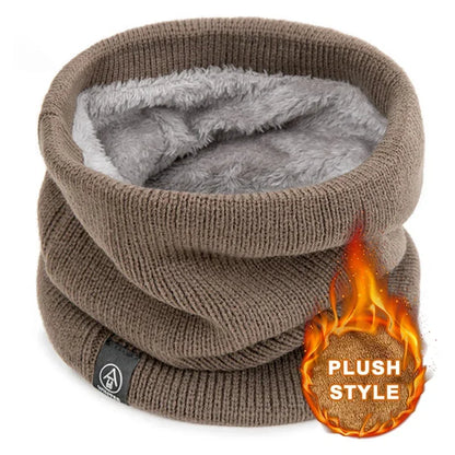 Unisex Thermal Knitted Neck Gaiter Winter Sport Scarf Windproof Face Cover For Skiing Running Cycling Cold Weather Outdoor