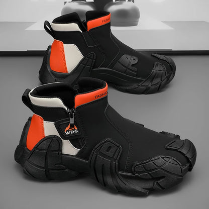 Men’s Breathable Outdoor Sneakers – Non-Slip Platform Running & Sport Shoes