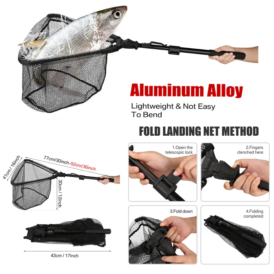 Aluminum Telescoping Landing Net (55-190cm)
