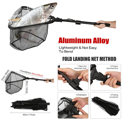 Aluminum Telescoping Landing Net (55-190cm)