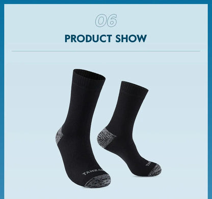 Waterproof Socks for Men Warm Snow Thermal Sports Sock PORELLE MEMBRANES Snowboard Cycling Ski Bicycle Winter Black Blue
