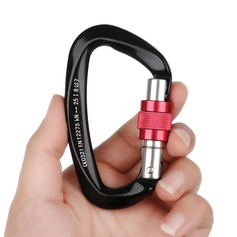 Quality Aluminum Security Master Lock Accessories Mountaineering Protective Equipment Professional Carabiner Climbing Key Hooks