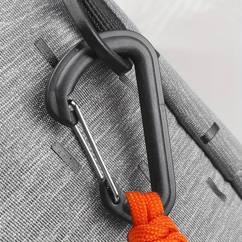 Safety Bungee Tether Tool Lanyard With Carabiner Hook Climbing Working Anti-Falling Safety Rope Aerial Work Climbing Accessories