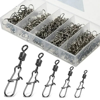 Stainless Rolling Swivels with Snap (50 Pack)