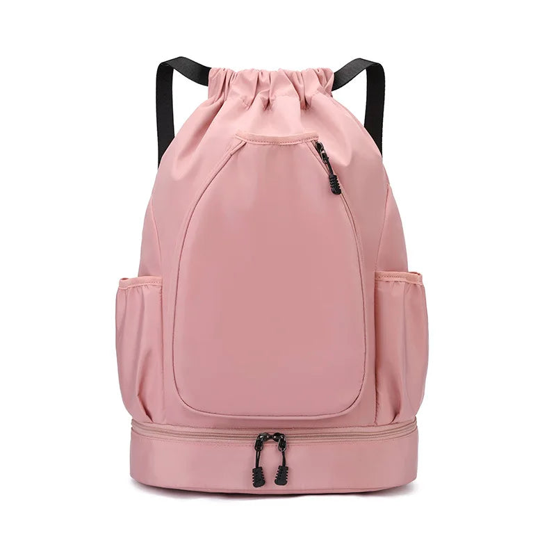Custom logo outdoor Drawstring Sports Backpack Large Capacity badmintonta bag personality customization waterproof Nylon backpac