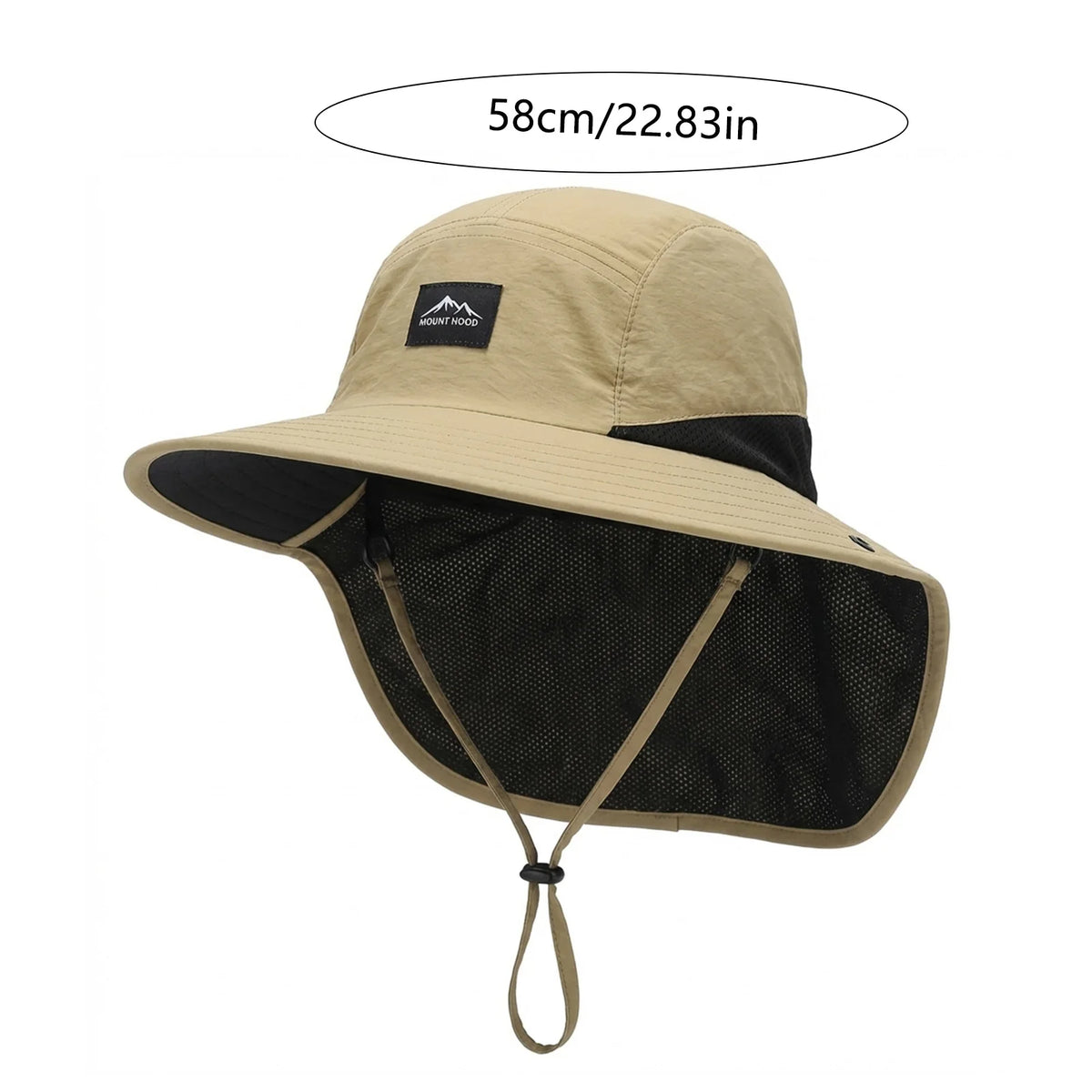 WRELS Wide Brim Neck Protection Bucket Hat