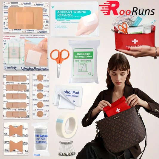 Small First Aid Kit Outdoor Emergency Set Waterproof Medical Bag for Travel Cycling Hiking Backpacking Camping Car Motorcycle