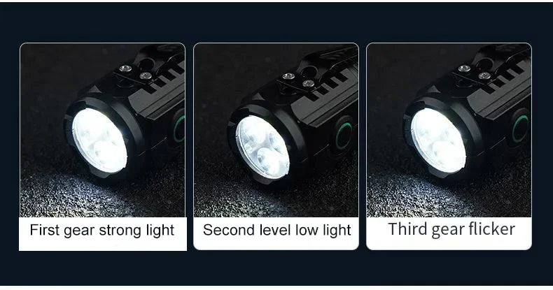 Rechargeable Outdoor Flashlight Portable Strong Light Waterproof Torch for Camping Walking Portable EDC Lighting Lamp