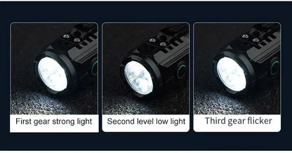 Rechargeable Outdoor Flashlight Portable Strong Light Waterproof Torch for Camping Walking Portable EDC Lighting Lamp