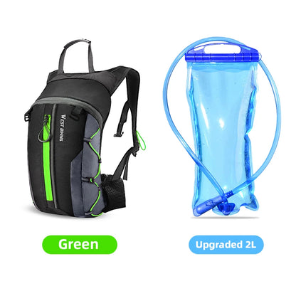 WEST BIKING 10L Cycling Backpack Lightweight Outdoor Sports Running Hiking Climbing Hydration Bag Waterproof Flodable Travel Bag