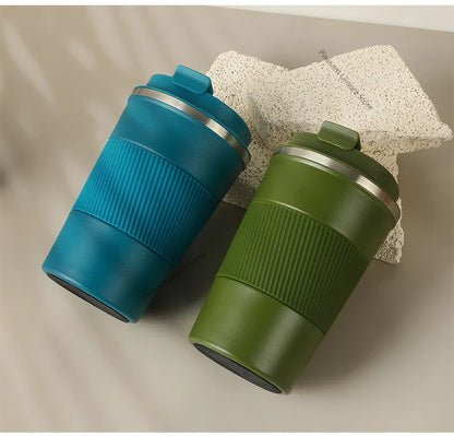 380/510ML Stainless Steel Car Thermal Cup Coffee Cup  for Outdoor Sports Cold and Heat Thermal Mug Tumbler Insulated Flask Water