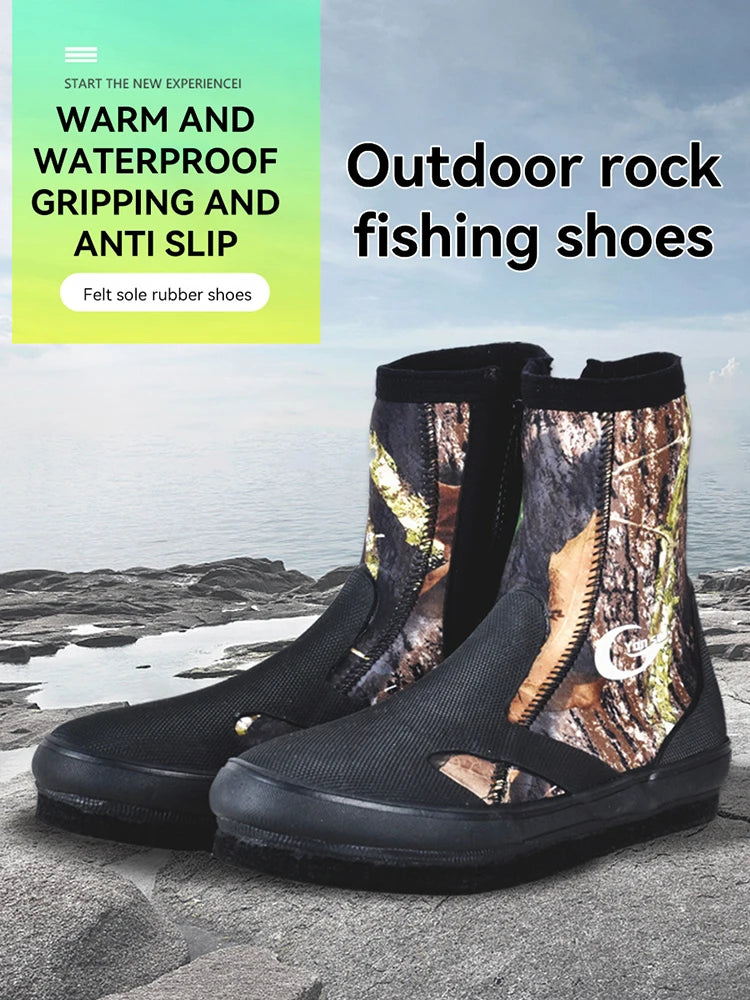 5mm Neoprene Felt Sole Wading Shoes