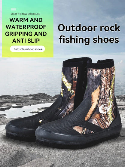 5mm Neoprene Felt Sole Wading Shoes