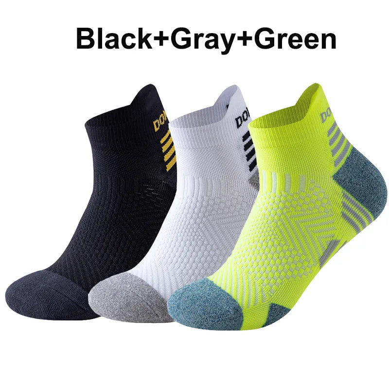 3/1Pairs Sport Compression Ankle Socks Men Women Professional Low Cut Fitness Marathon Running Outdoor Deodorant Breathable Sox