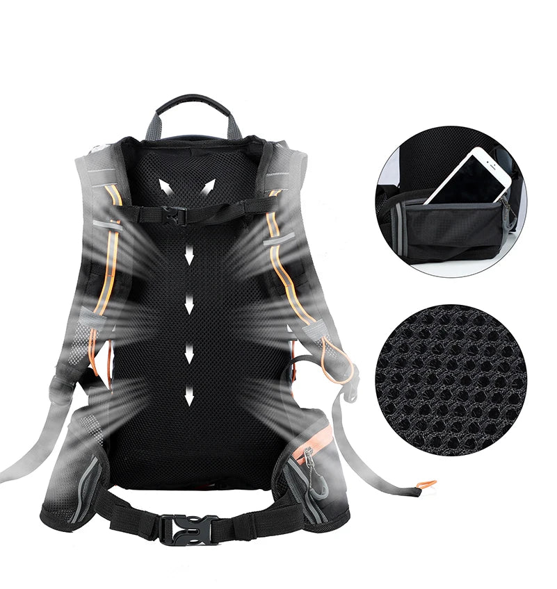 WEST BIKING Outdoor Water Repellent Sports Bag Cycling Hydration Backpack Travel Hiking Climbing MTB Road Bicycle Backpack