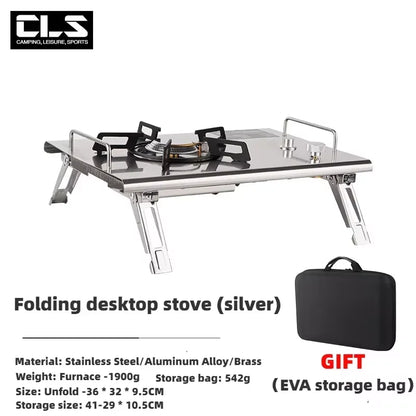 Mountainhiker Camping Folding Lift Removable Multi Unit IGT Table Gas Stove Portable Camp BBQ Grill Table Outdoor Picnic table