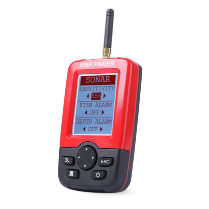 2-in-1 Portable Fish Finder: Wireless Castable Sonar + Wired Transducer