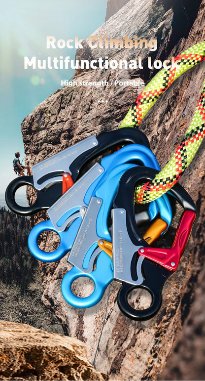 CLIWIZ 7075 Aviation Aluminium Material 35KN Heavy Duty Tension Auto Safety Lock Outdoor Professional Climbing Carabiner CE/UIAA