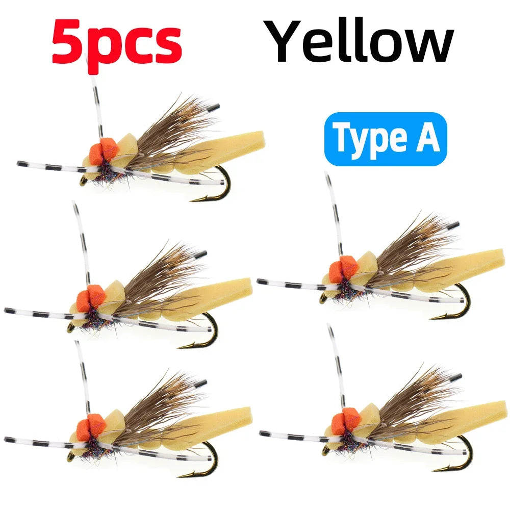 Vampfly Foam Grasshopper Hopper Flies #8