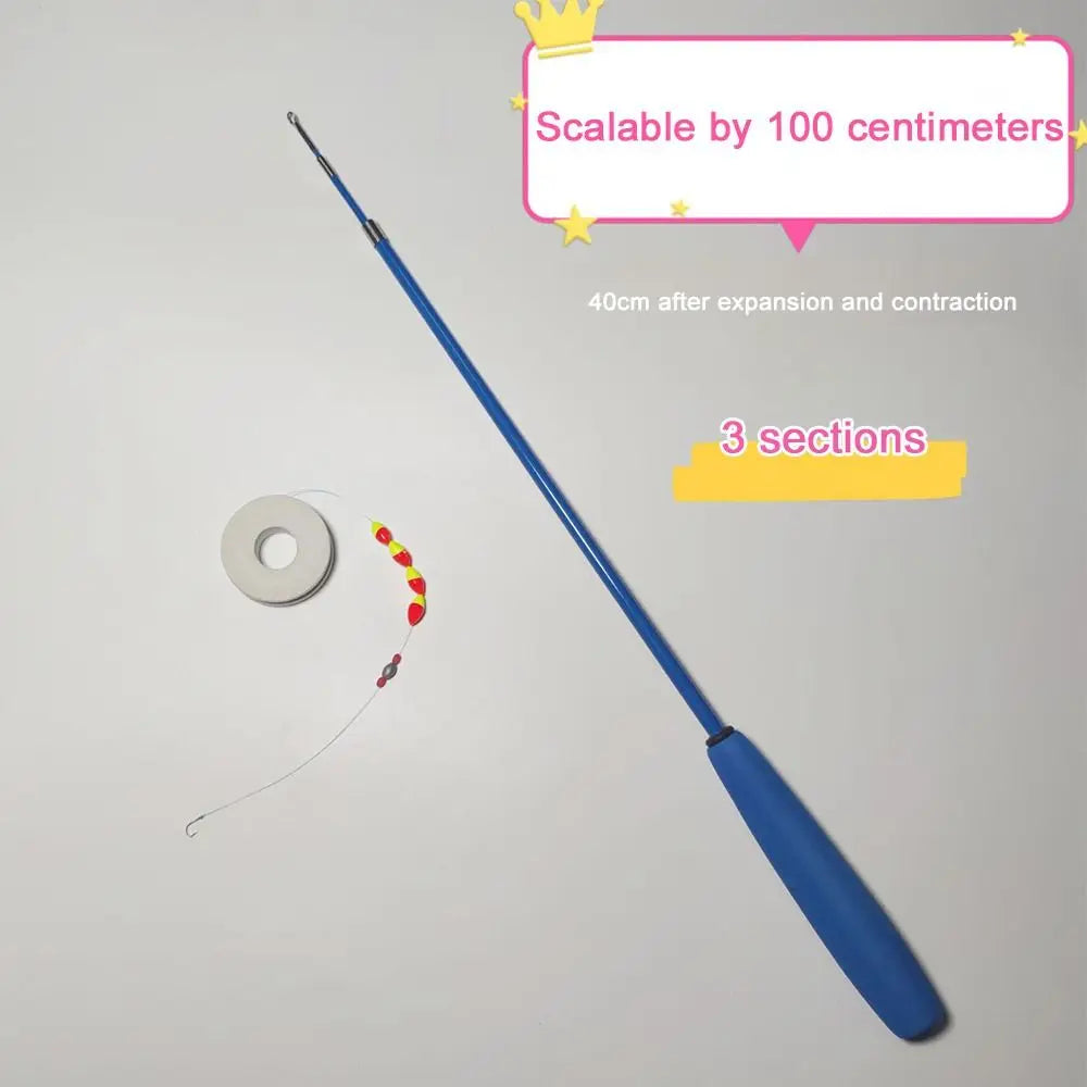 Telescopic Fiberglass Rod and Reel Combo