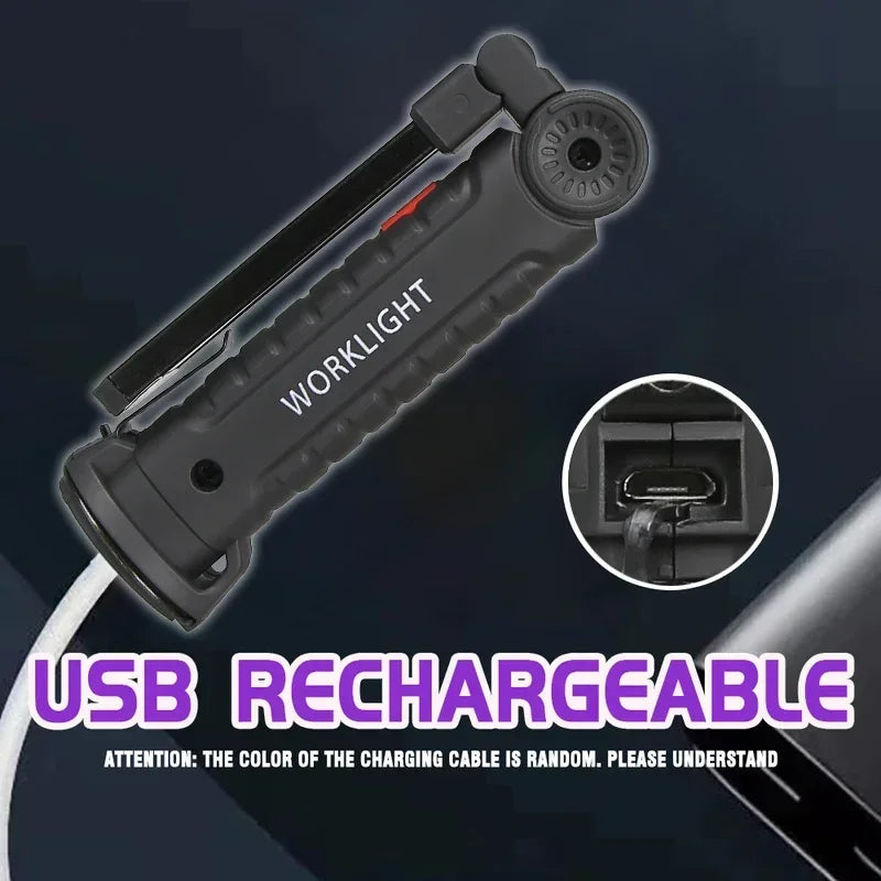 UV Light & Strong Light Flashlight USB Rechargeable Camping Lantern Pets Urine Stains Black Light Led Ultraviolet Torch Lamp