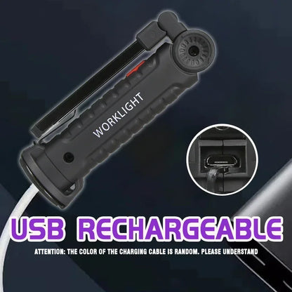 UV Light & Strong Light Flashlight USB Rechargeable Camping Lantern Pets Urine Stains Black Light Led Ultraviolet Torch Lamp