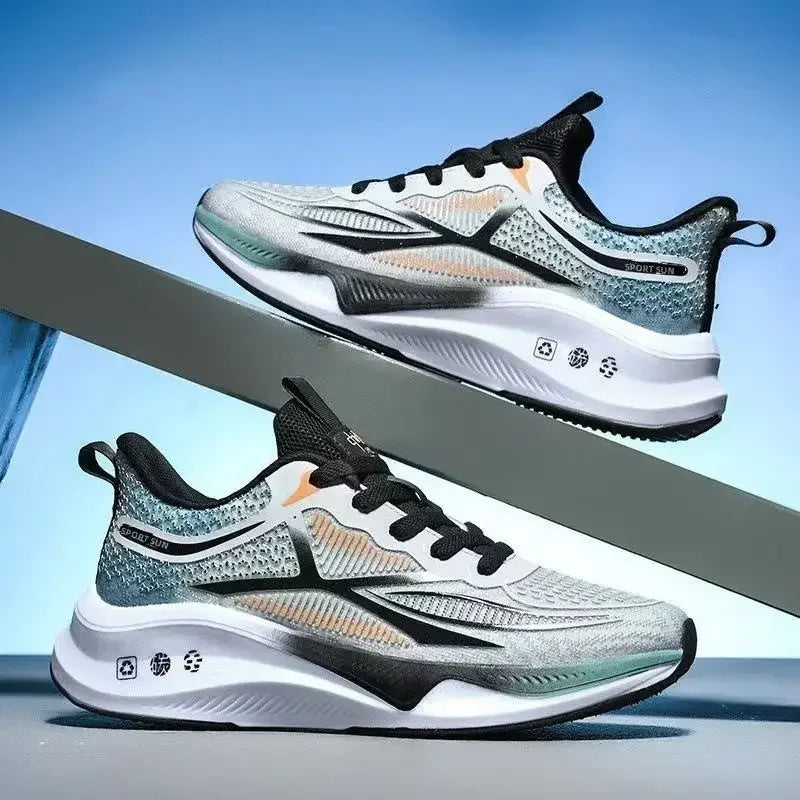 Men’s Running & Walking Shoes – Lightweight Breathable Lace-Up Sneakers, Comfortable Tennis Shoes