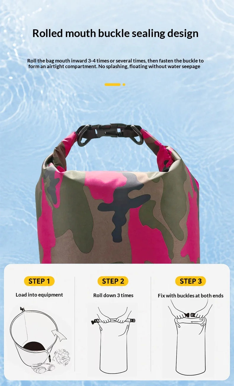 Homefish 15L 30L Waterproof Dry Bag Backpack Wet Separation Pocket for Kayaking Boating Swimming Outdoor Sport