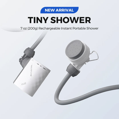 FLEXTAIL Portable Shower Pump, IPX7 Waterproof Pump Head and Hose Set, Rechargeable Water Pump for Camping, Outdoor Shower