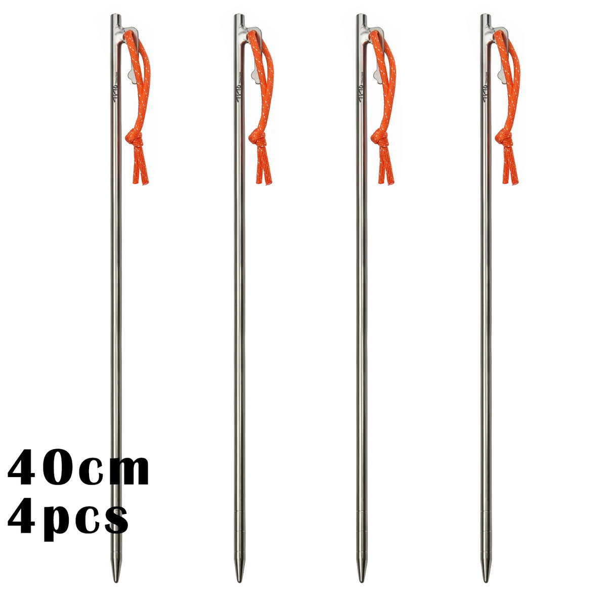 TiTo Titanium Alloy Tent Pegs Outdoor Camping Tent Nail Anti-bending Heavy Duty Canopy Titanium Tent Stake 20/24/30/35/40cm