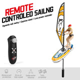 RC Sailing Boat 2.4G Remote Control Speedboat – Kayak Paddle Racing Model with Steering for Kids & Adults Birthday Gift