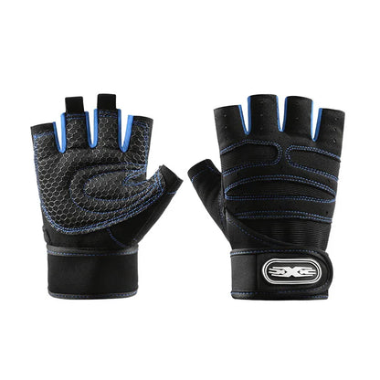 Men's and Women's Outdoor Cycling Hiking Shock Resistant Gloves Fitness Weightlifting Anti Slip Wrist Protection Gloves