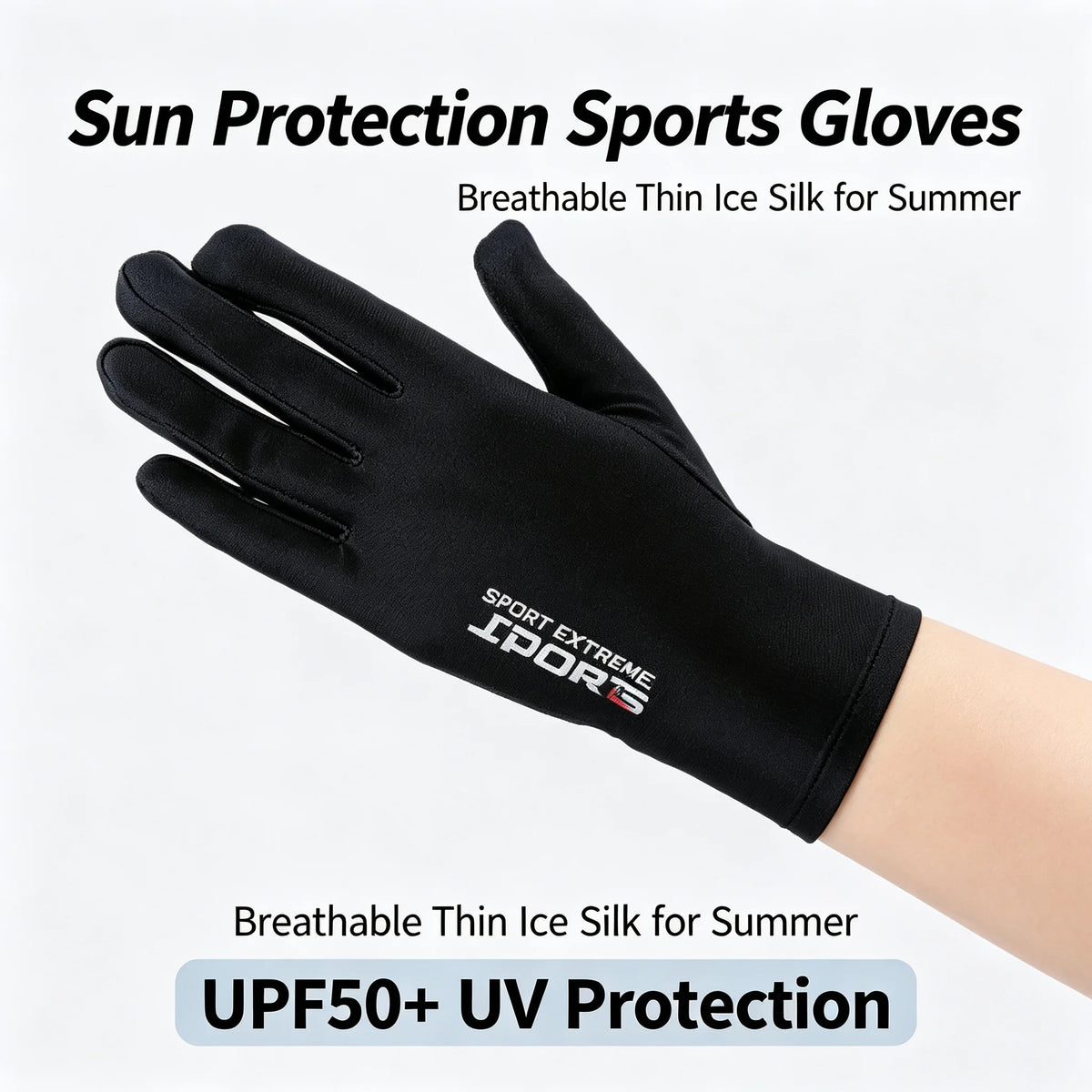 Ice Silk Sun Protection Fishing Gloves