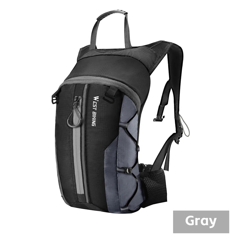 WEST BIKING 10L Cycling Backpack Lightweight Outdoor Sports Running Hiking Climbing Hydration Bag Waterproof Flodable Travel Bag